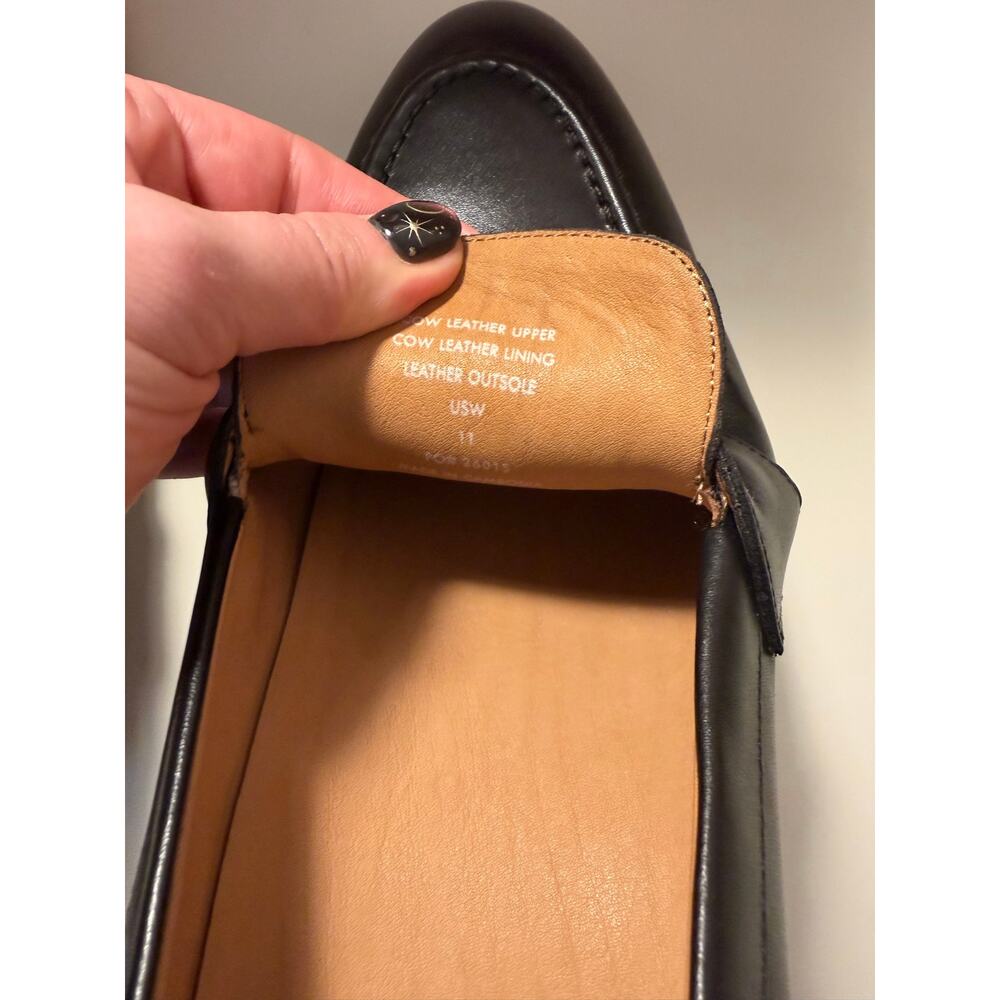 Quince Men’s Calfskin Leather Penny Loafers Black Size 11 NIB Quiet Luxury - Picture 3 of 7